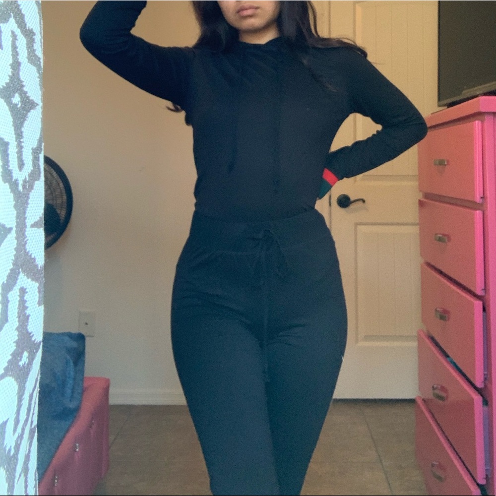 Two piece pants and long sleeve